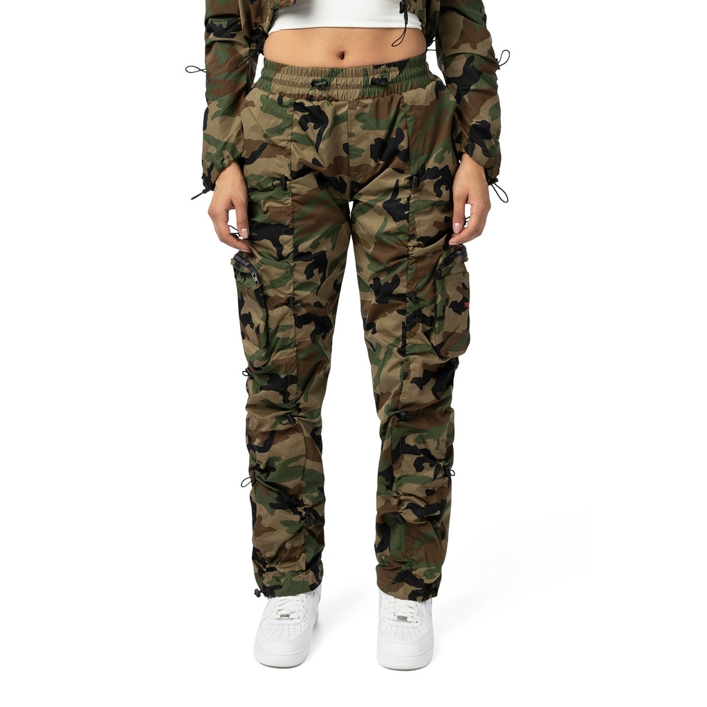 Camo high waisted joggers online