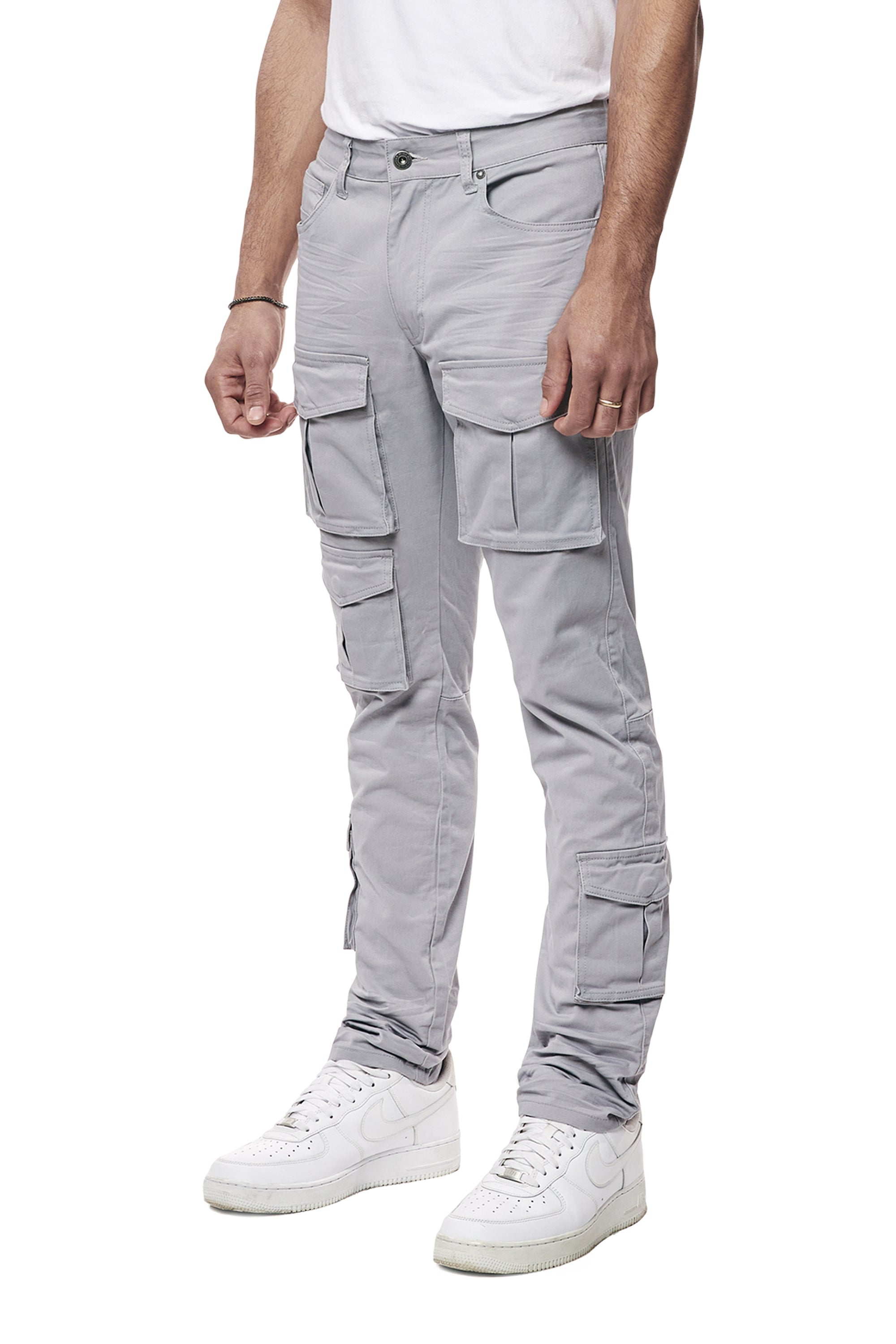 10 Pocket Slim Twill Pants - Ultimate Grey