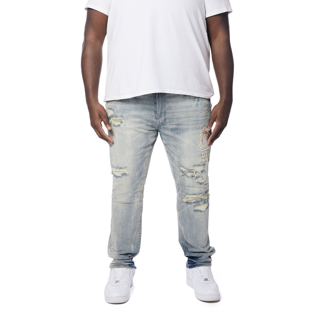 Tall on sale embroidered jeans