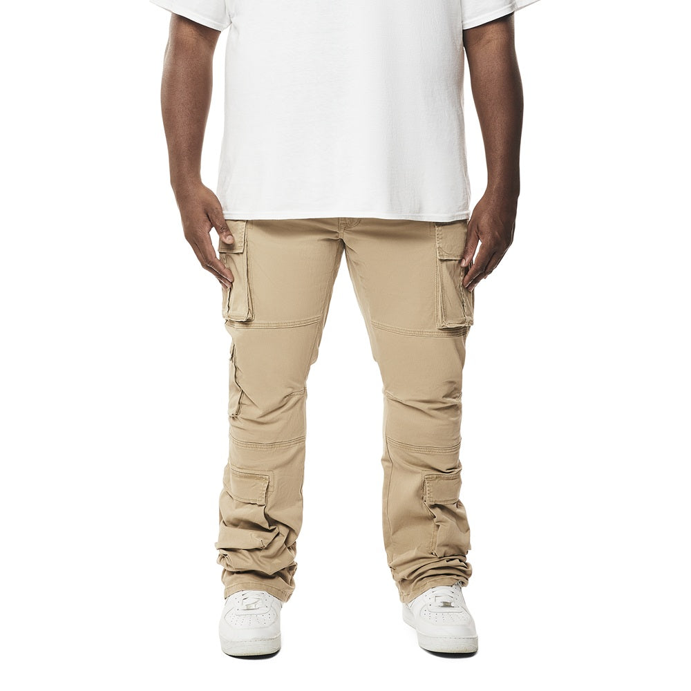 OMMO TUCK BARE ALL IN ONE カーキ36 Big and Tall - Utility Multi Pocket Stacked Twill Pants