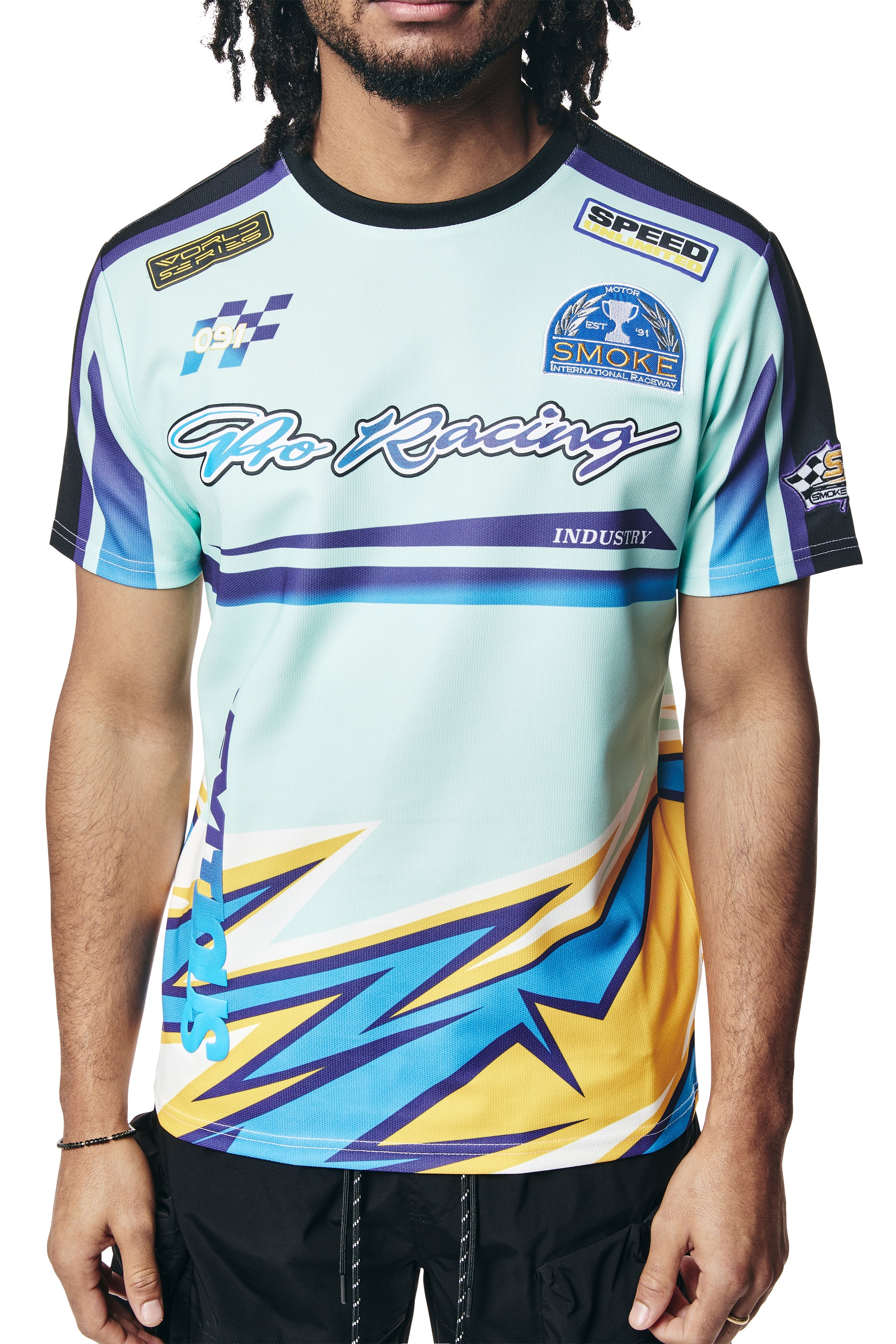 Racing Sublimation SS T-Shirt - Blue