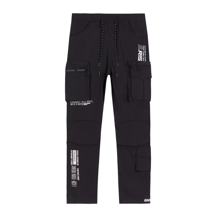 Windbreaker Utility Pants - Black