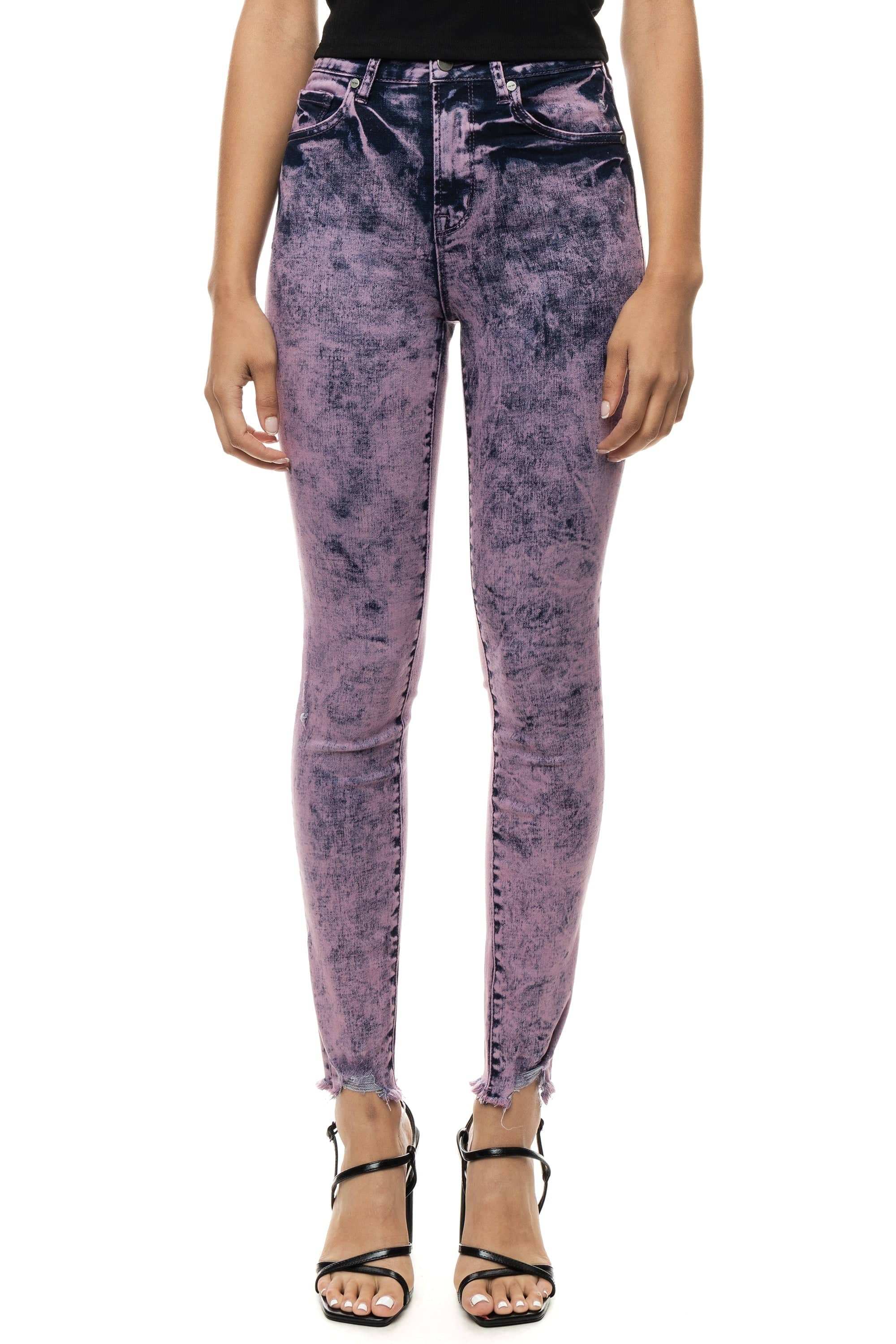 Over Dyed Fashion Denim Pants - Retro Violet – SMOKERISENY.COM