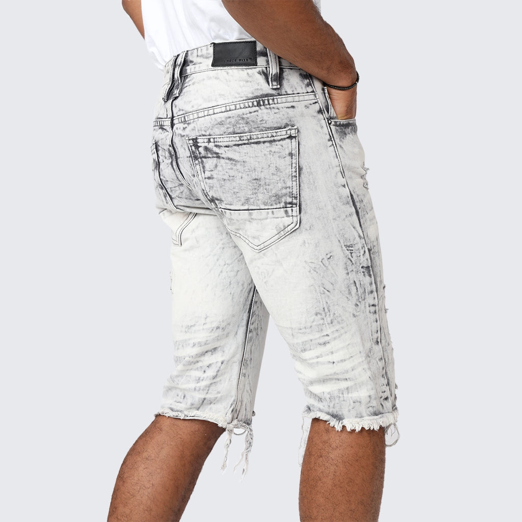 Basic Jean Shorts - Frost Grey