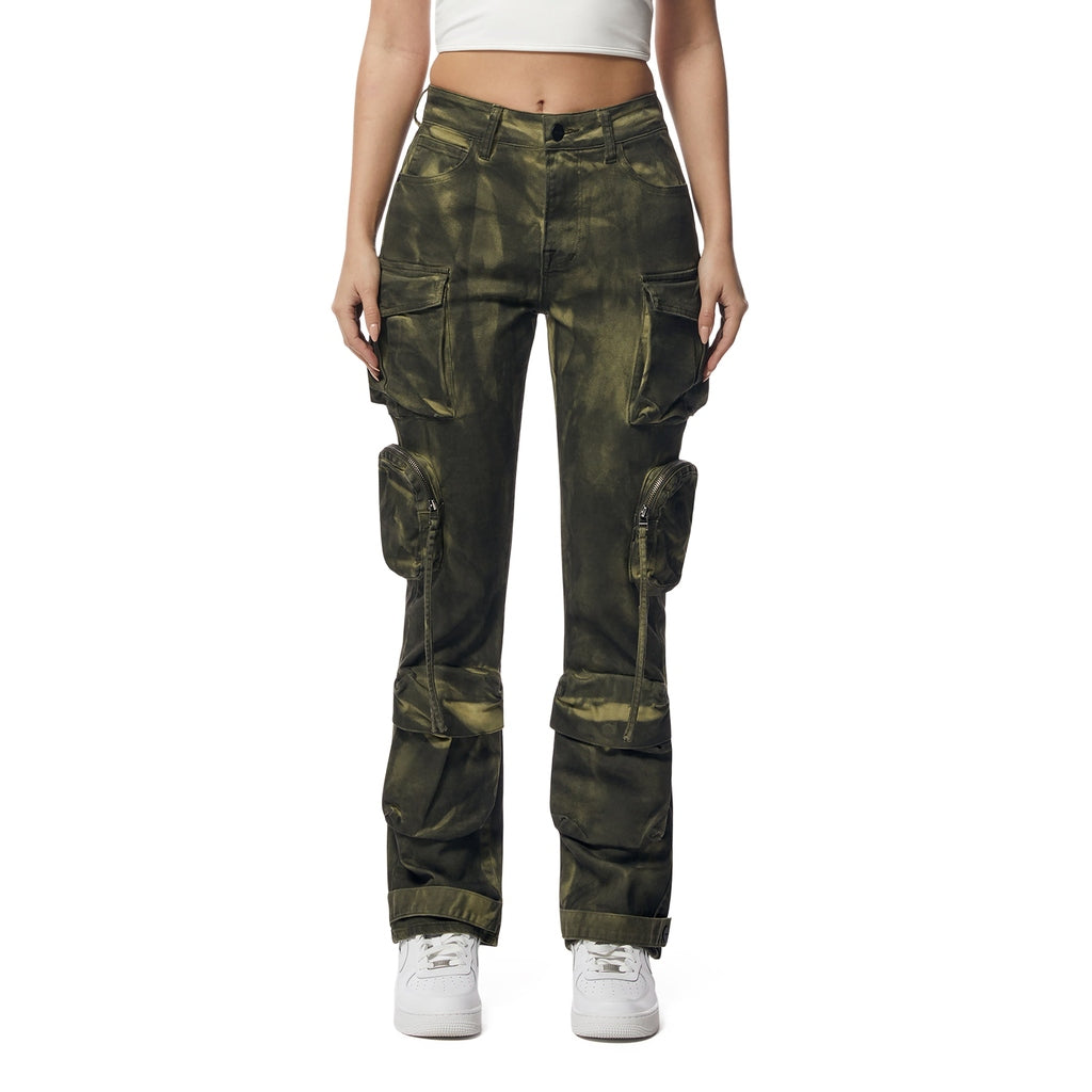 Smoke Rise RED Pigment Dyed Utility Twill Pants - Clover Green