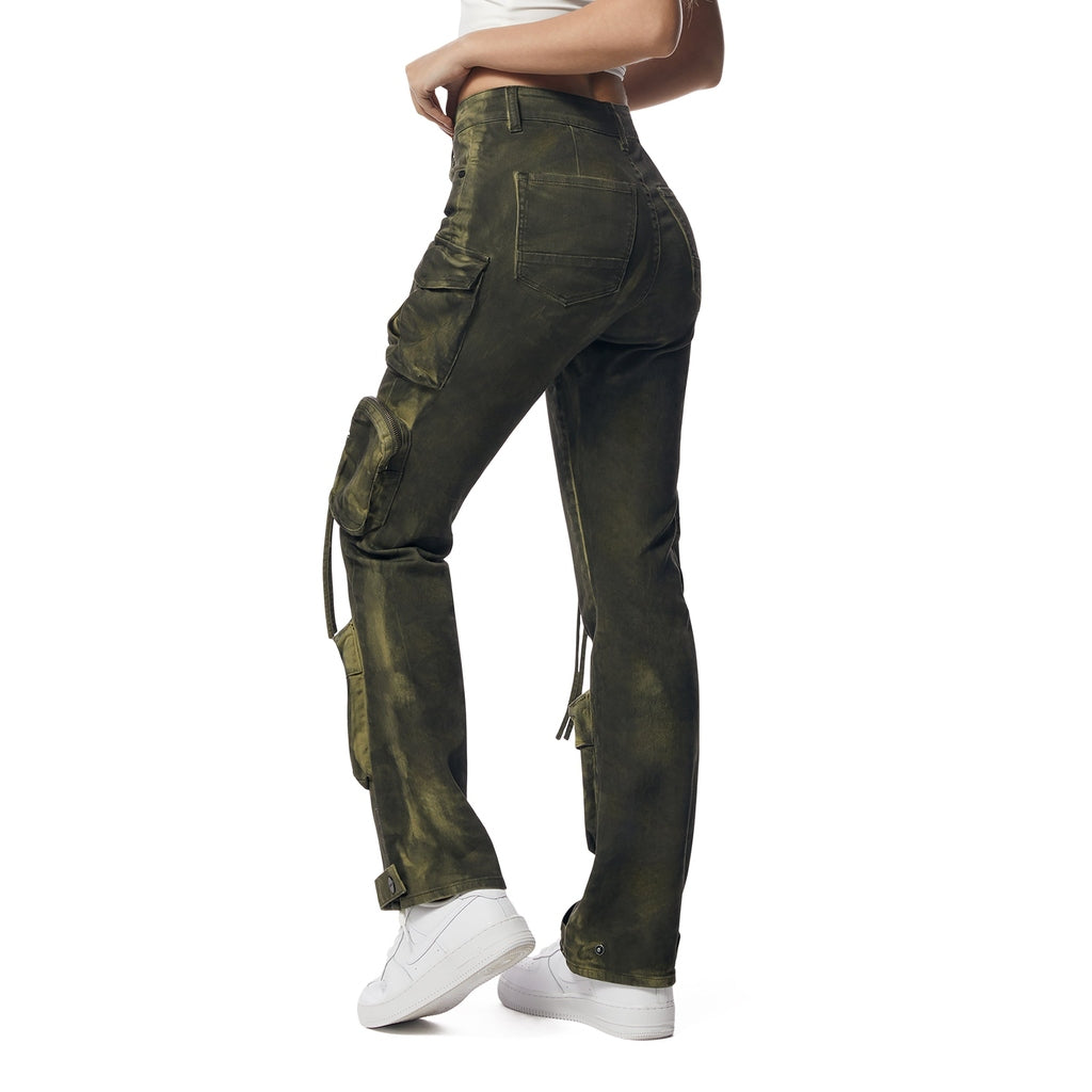 Smoke Rise RED Pigment Dyed Utility Twill Pants - Clover Green