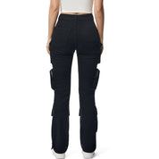 Smoke Rise RED Pigment Dyed Utility Twill Pants - Black