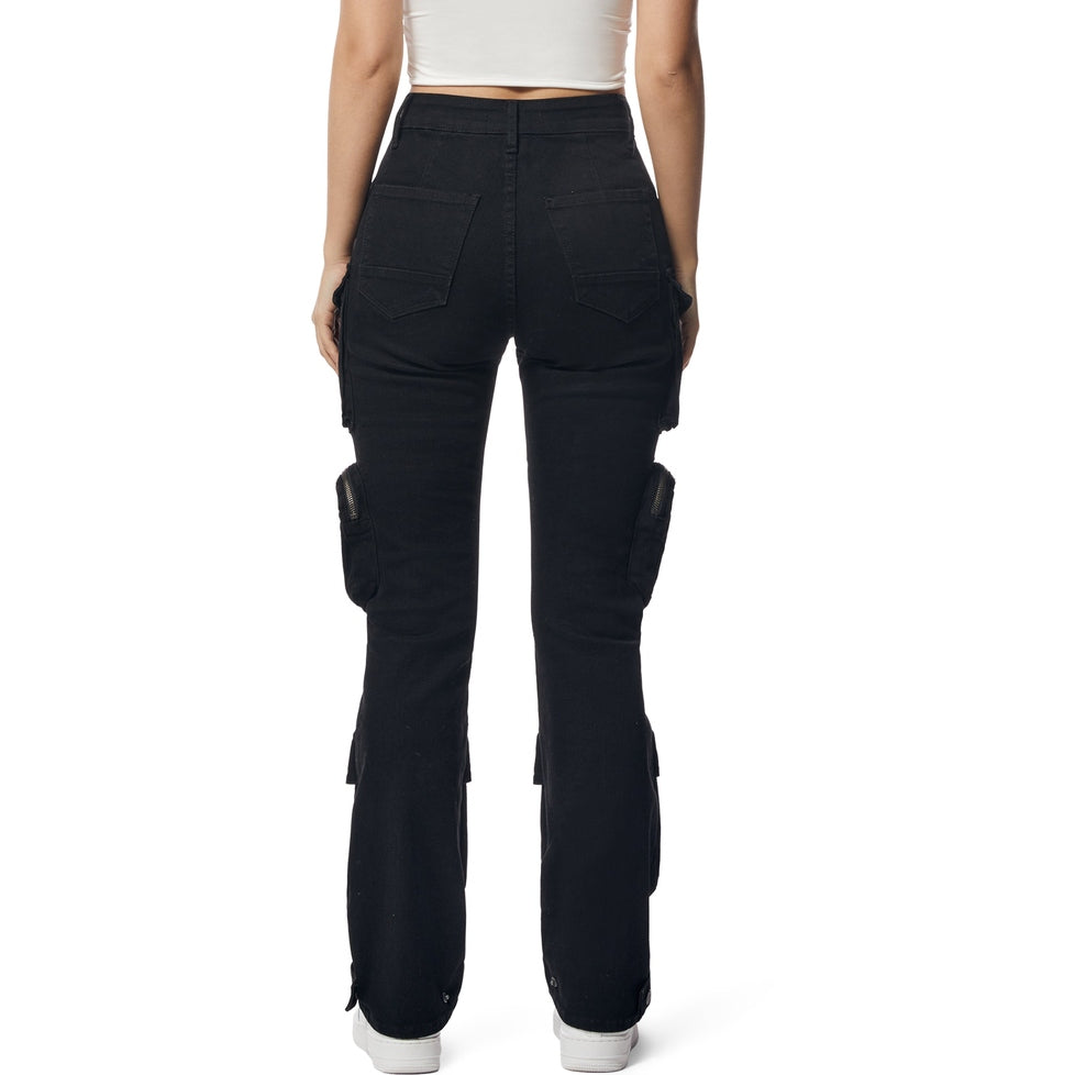 Smoke Rise RED Pigment Dyed Utility Twill Pants - Black