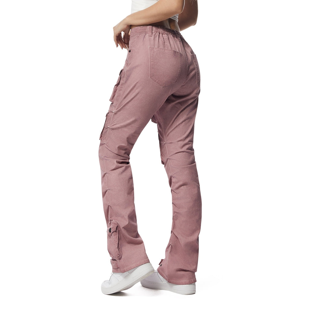 Smoke Rise RED Pigment Dyed Utility Twill Pants - Misty Pink