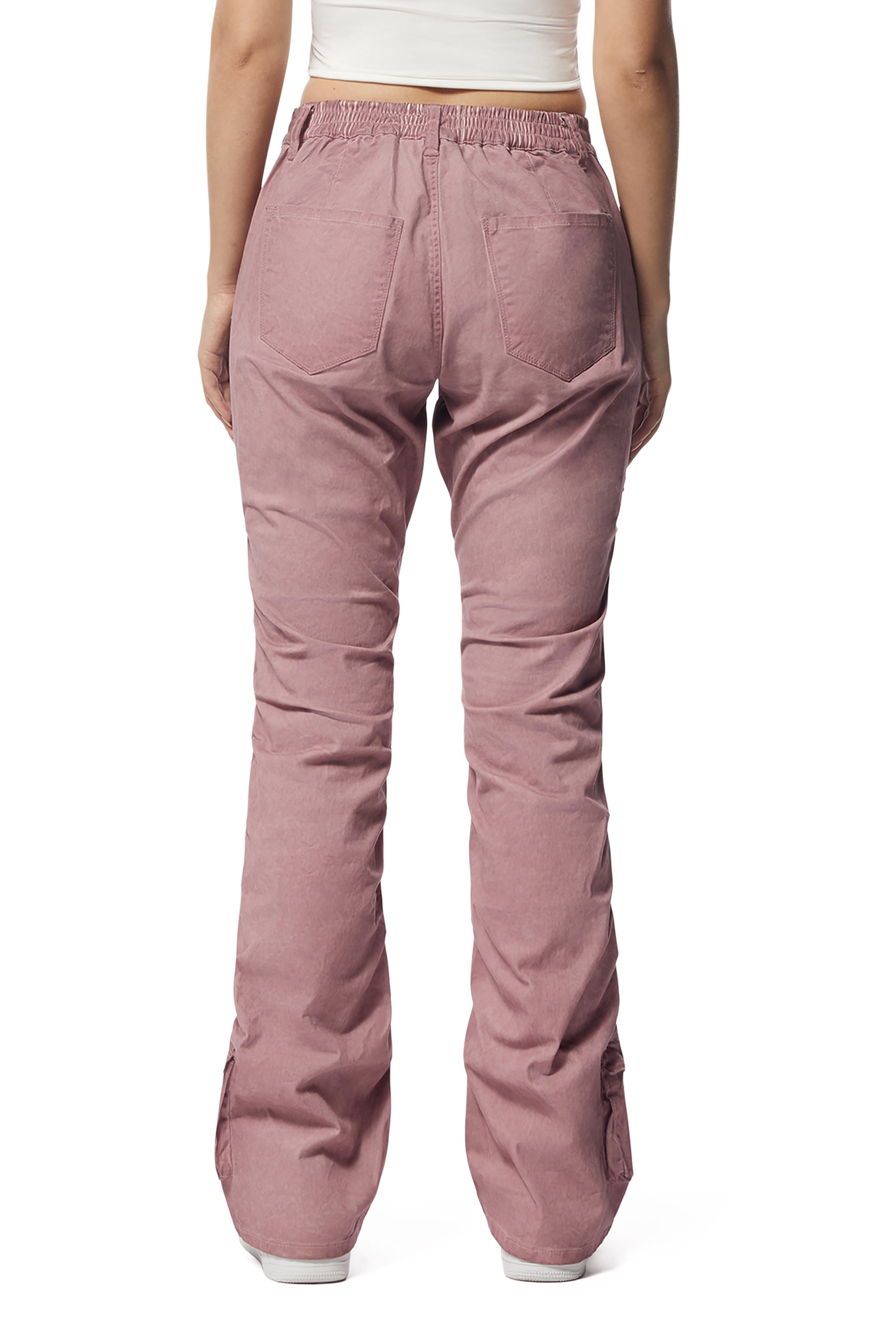 Pigment Dyed Utility Twill Pants - Misty Pink