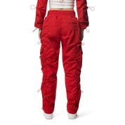 Smoke Rise RED Windbreaker Multi Bungee Joggers - True Red