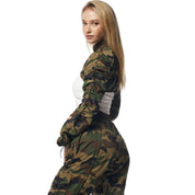 Smoke Rise RED Windbreaker Multi Bungee Bolero Jacket - Wood Camo