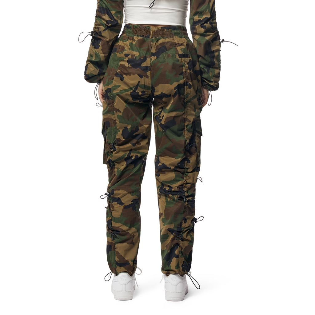 Smoke Rise RED Windbreaker Multi Bungee Joggers - Wood Camo