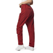 Smoke Rise RED Windbreaker 3D Pocket Utility Joggers - Burgundy