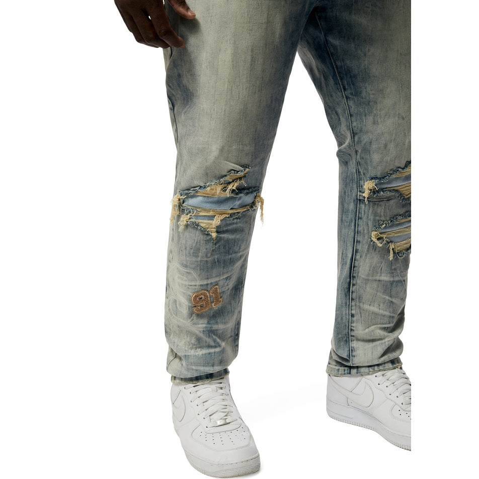 Smoke Rise Big and Tall Big and Tall - Varsity Jeans - Beach Blue