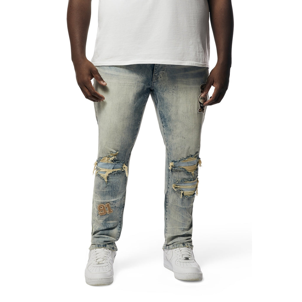 Smoke Rise Big and Tall Big and Tall - Varsity Jeans - Beach Blue