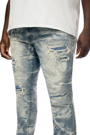 Big And Tall - Lightning Effect Jeans - Clyde Blue