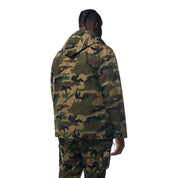 Smoke Rise Big and Tall Big and Tall - Windbreaker Utility Jacket - Wood Camo