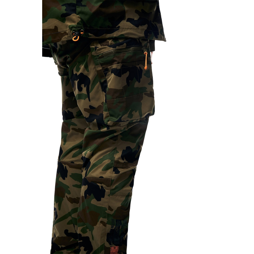 Smoke Rise Big and Tall Big and Tall - Utility Windbreaker Pants - Wood Camo