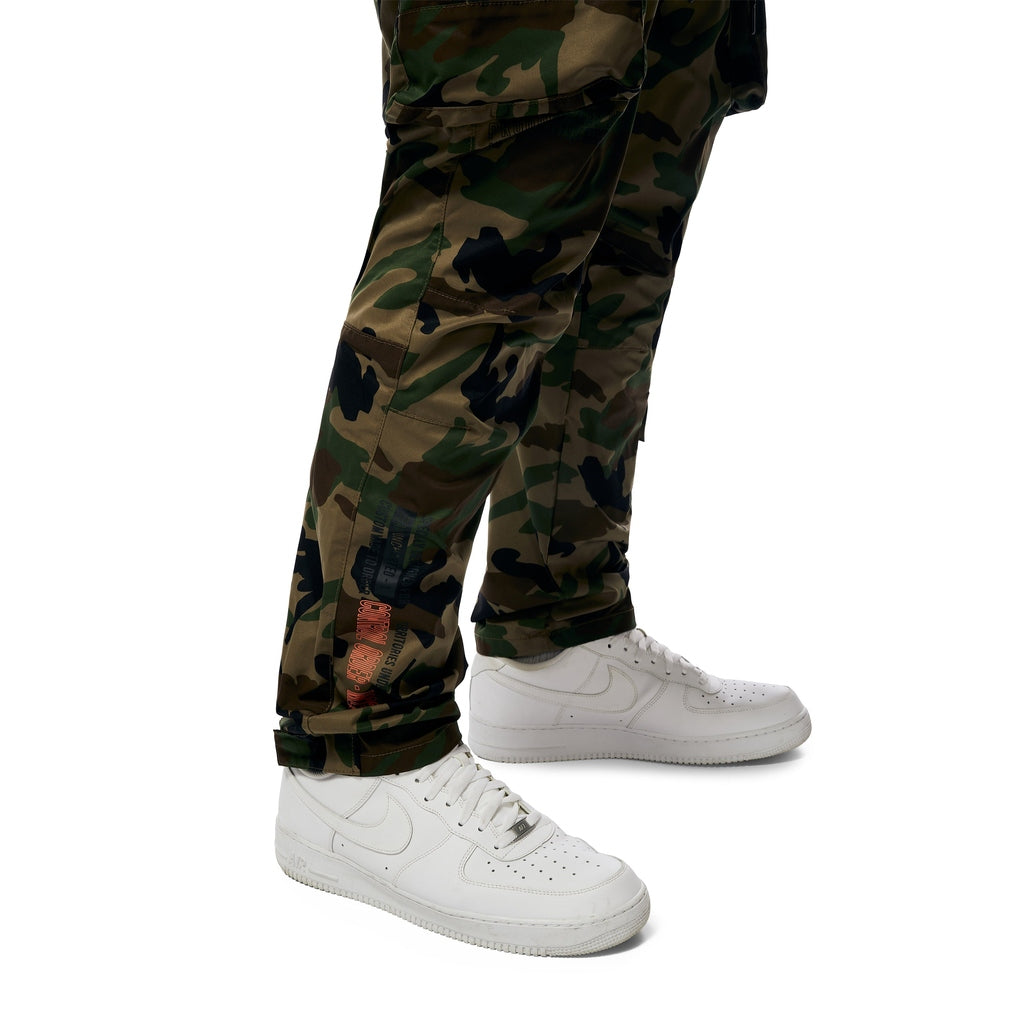 Smoke Rise Big and Tall Big and Tall - Utility Windbreaker Pants - Wood Camo