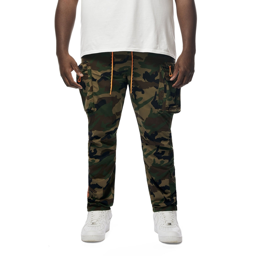 Smoke Rise Big and Tall Big and Tall - Utility Windbreaker Pants - Wood Camo