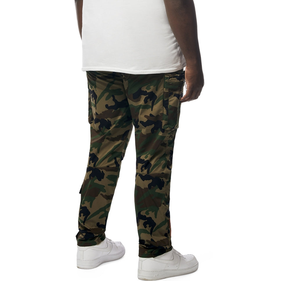 Smoke Rise Big and Tall Big and Tall - Utility Windbreaker Pants - Wood Camo