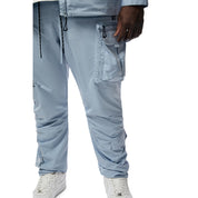 Smoke Rise Big and Tall Big and Tall - Utility Windbreaker Pants - Pale Blue