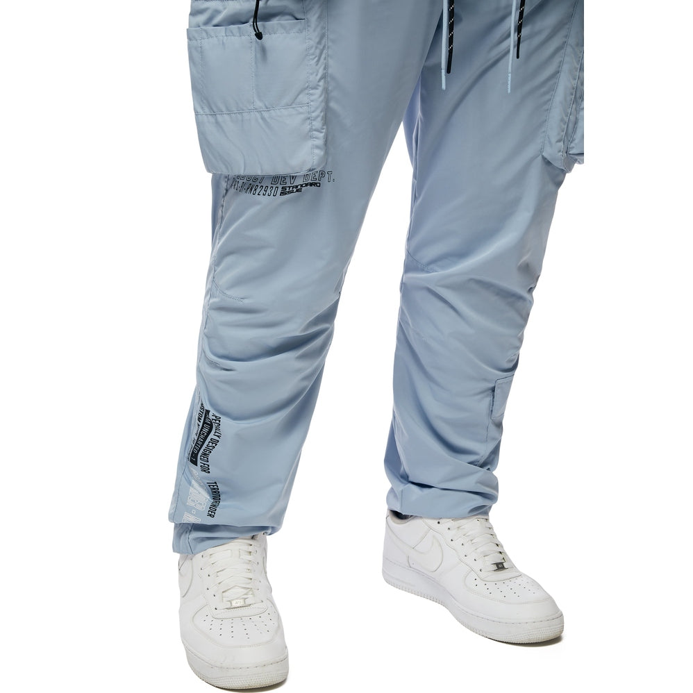 Smoke Rise Big and Tall Big and Tall - Utility Windbreaker Pants - Pale Blue