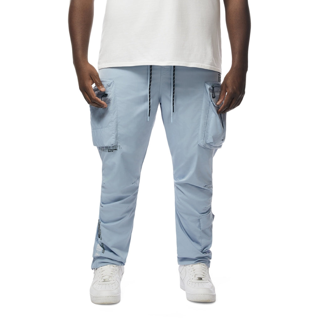 Smoke Rise Big and Tall Big and Tall - Utility Windbreaker Pants - Pale Blue