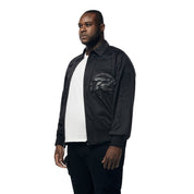 Smoke Rise Big and Tall Big and Tall - Windbreaker Racing Jacket - Black