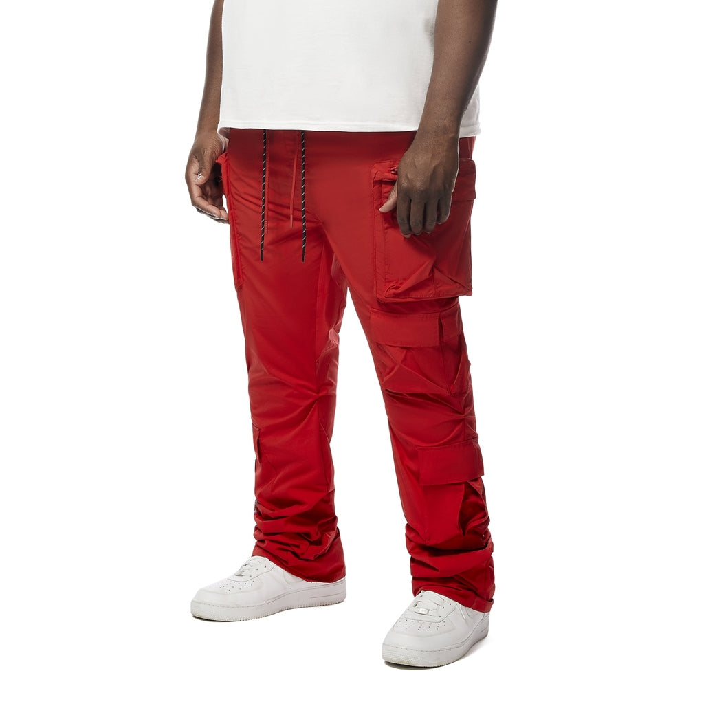 Smoke Rise Big and Tall Big and Tall - Utility Windbreaker Pants - Red