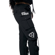 Smoke Rise RED Utility Windbreaker Pants - Black