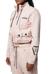 Utility Windbreaker Jacket - Pale Pink