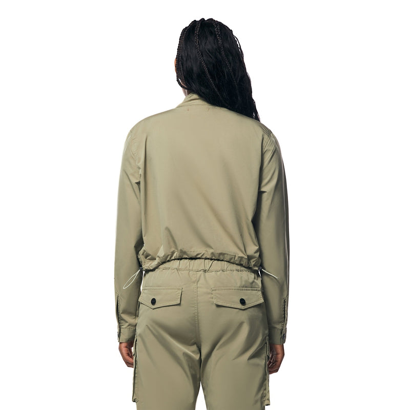 Utility Windbreaker Jacket - Light Olive