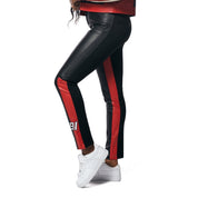 Smoke Rise RED Vegan Leather Racing Pants - True Red