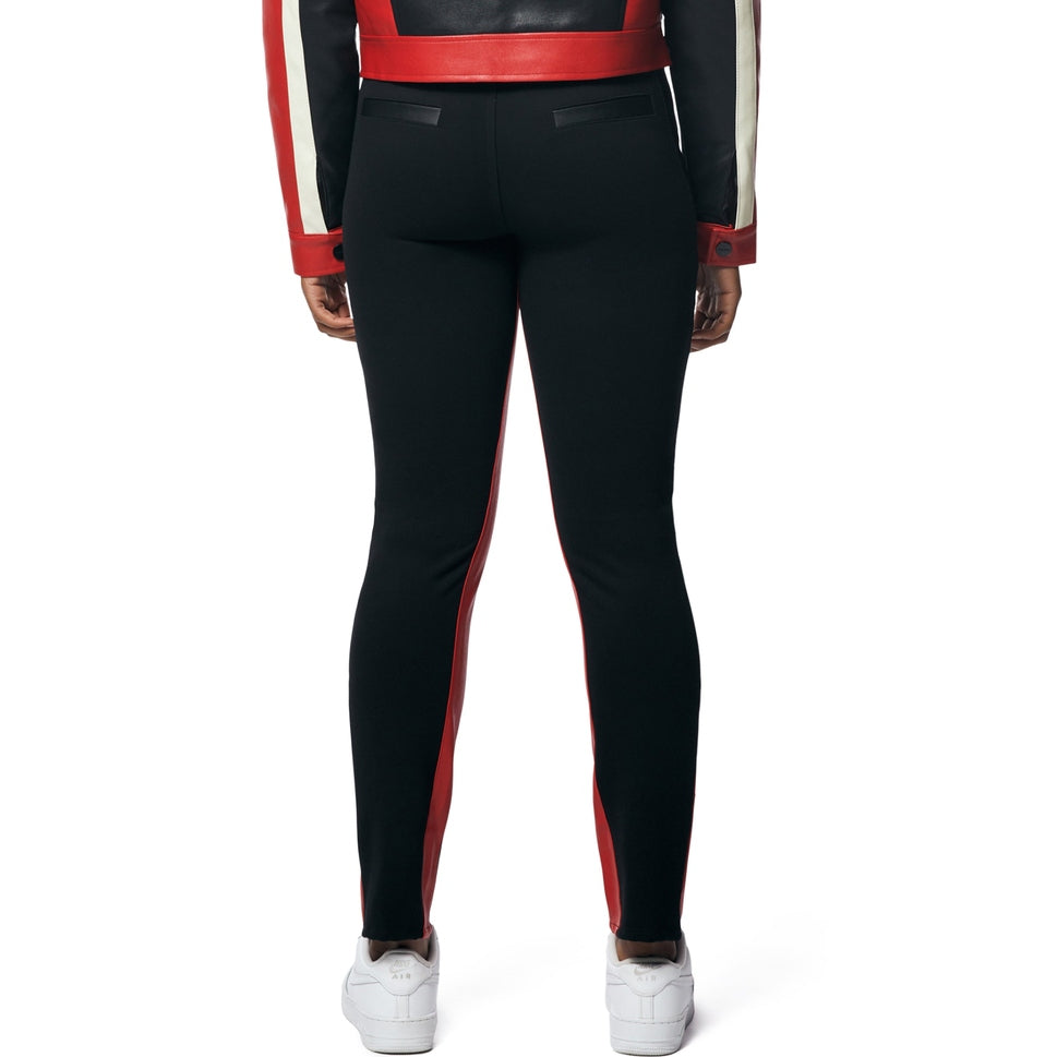 Smoke Rise RED Vegan Leather Racing Pants - True Red