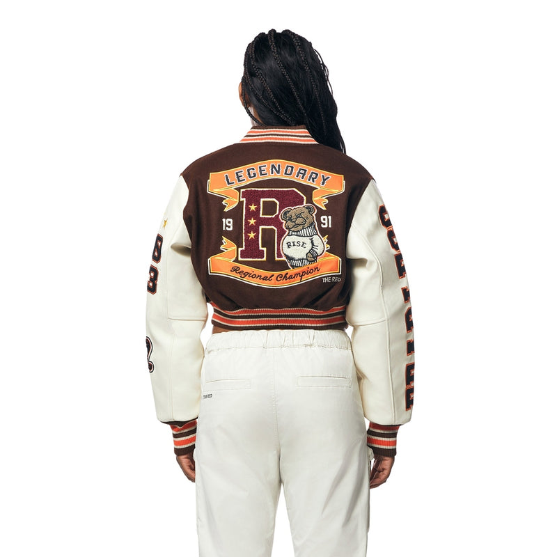 Wool Varsity Jacket - Dark Oak