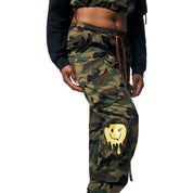Smoke Rise RED Utility Windbreaker Pants - Wood Camo