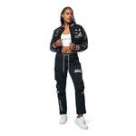 Wool Varsity Jacket - Black