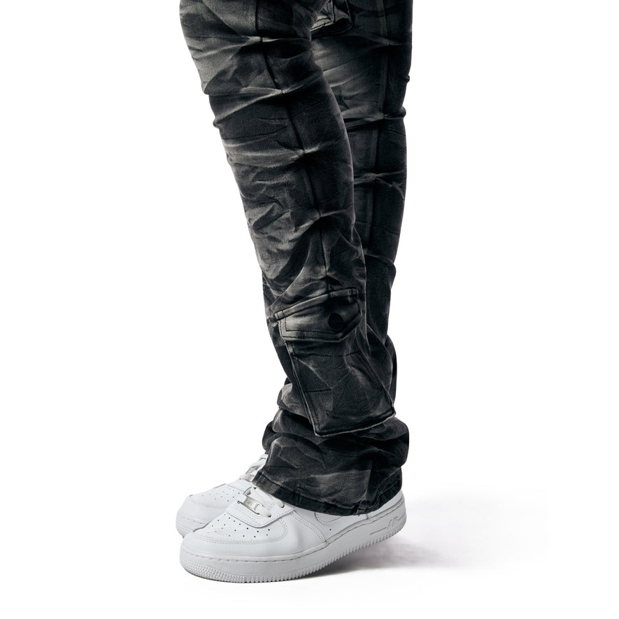 Smoke Rise RED Stacked Utility High Rise Jeans - Gail Black