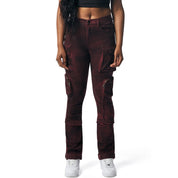 Smoke Rise RED Utility Cargo Pants - Rhubarb