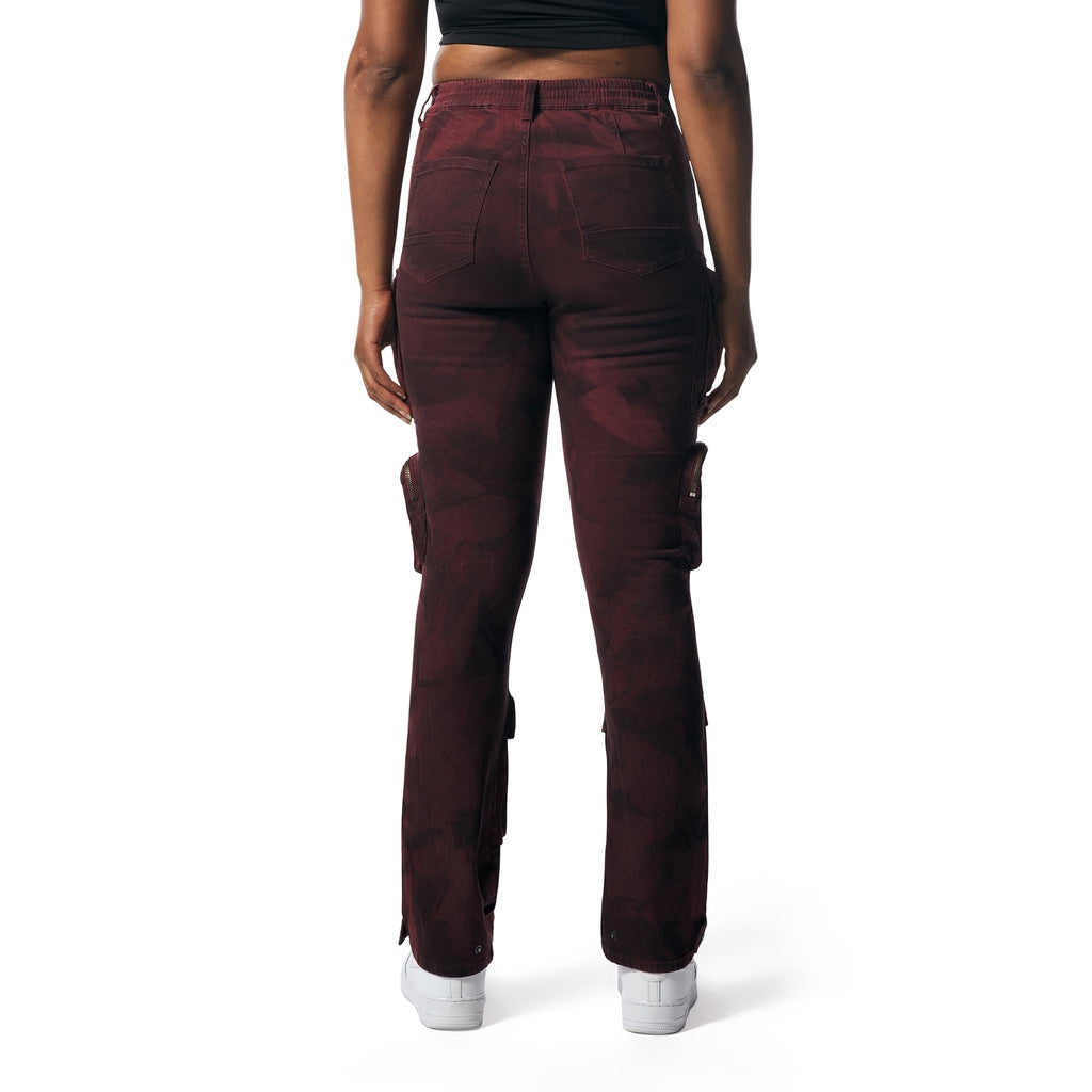 Smoke Rise RED Utility Cargo Pants - Rhubarb