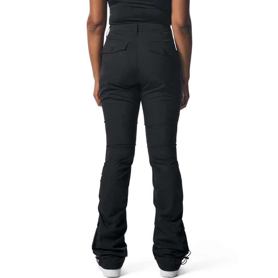 Smoke Rise RED High Rise Stacked Utility Pants - Black