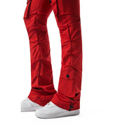 Smoke Rise RED High Rise Stacked Utility Pants - True Red