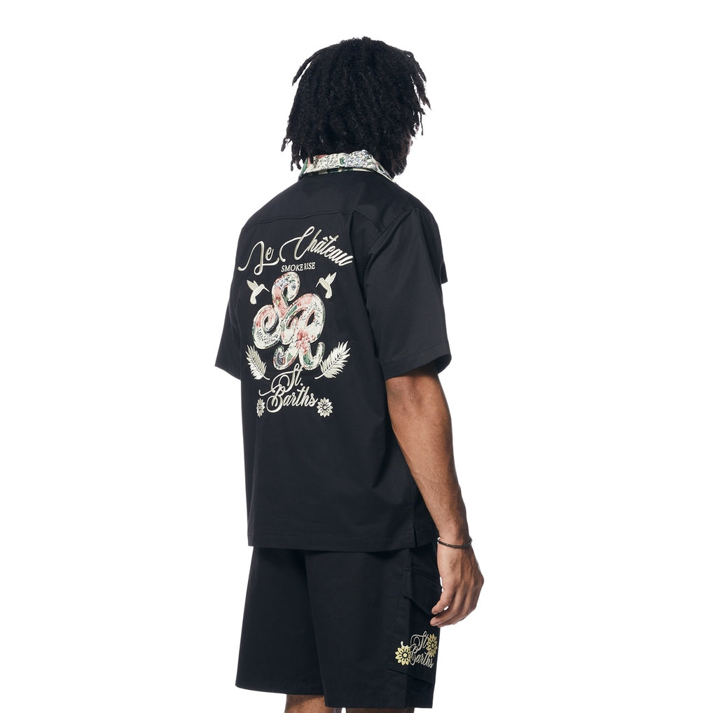 Smoke Rise Tapestry SS Shirt - Black