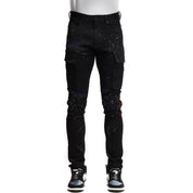 Smoke Rise Rip & Repair Cargo Pants - Black OG