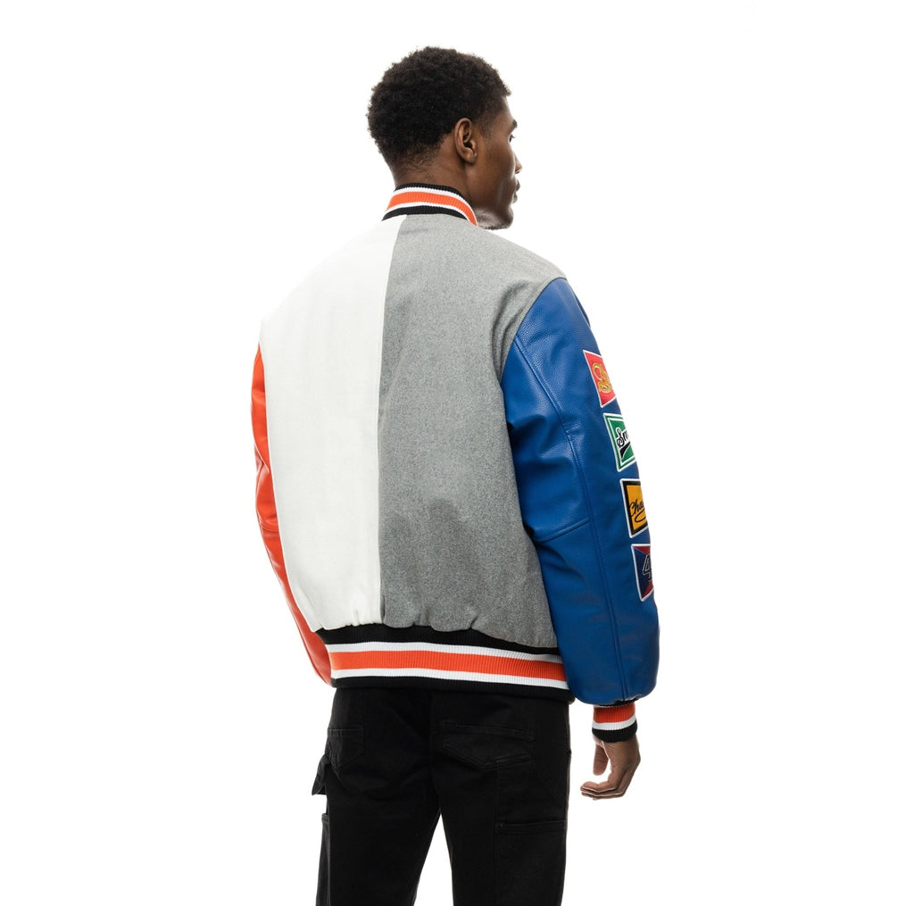 Smoke Rise All Star Varsity Jacket - Royal White