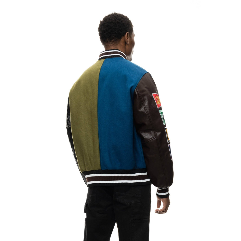 Smoke Rise All Star Varsity Jacket - Matcha Olive