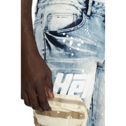 Smoke Rise Big and Tall Big and Tall - Utility Fashion Jean Shorts - Harvey Blue