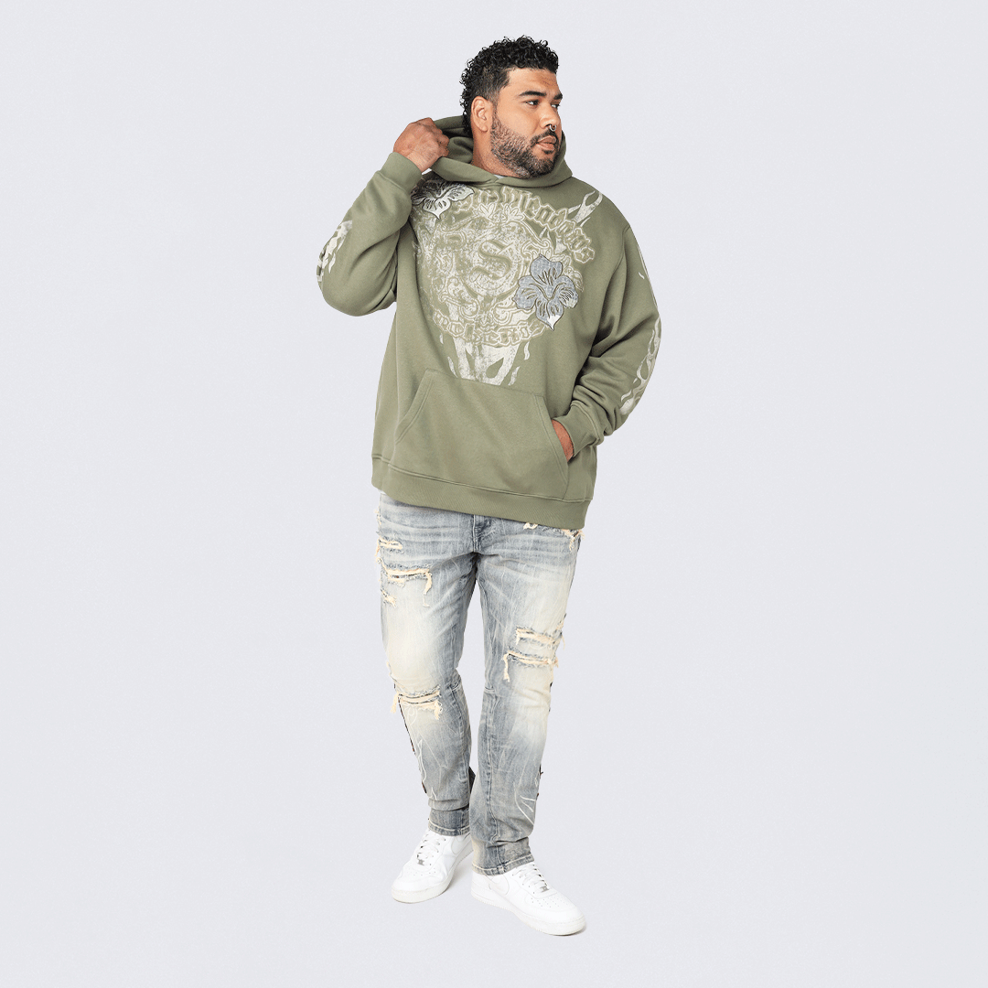 Big and Tall - Fleece Tapestry Hoodie